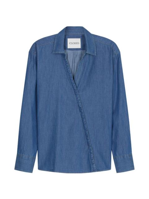 CLOSED asymmetric collared shirt