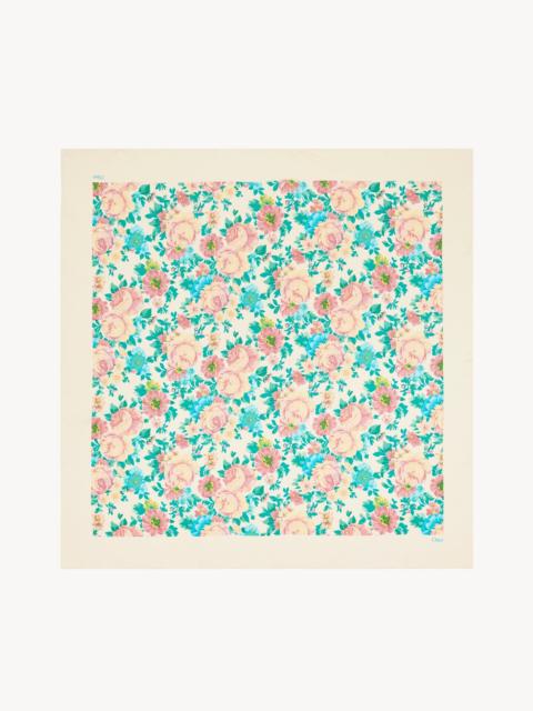 Chloé THE CHLOÉ PEONIES SQUARE SCARF IN SILK TWILL