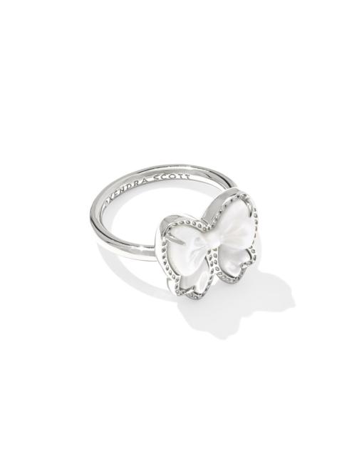 KENDRA SCOTT Haley Bow Silver Band Ring