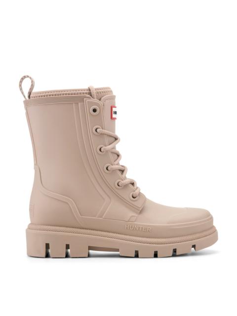 HUNTER Women's Diana Waterproof Lace-Up Rain Boots