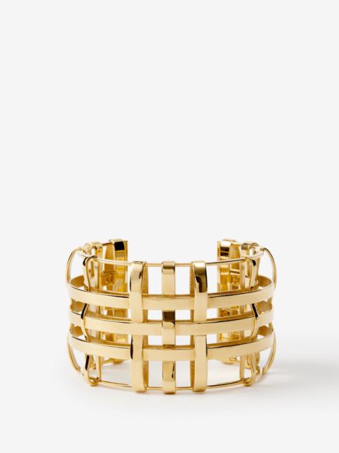 Burberry Check Gold-plated Cuff