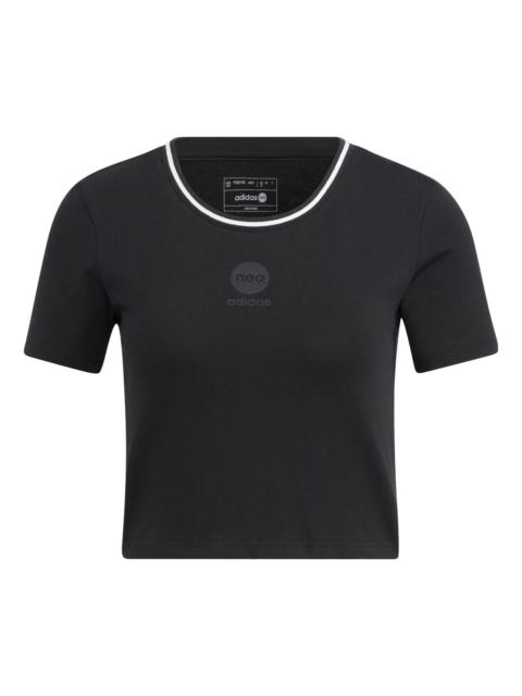 (WMNS) adidas Neo Basketball T-Shirts 'Black' HM1987