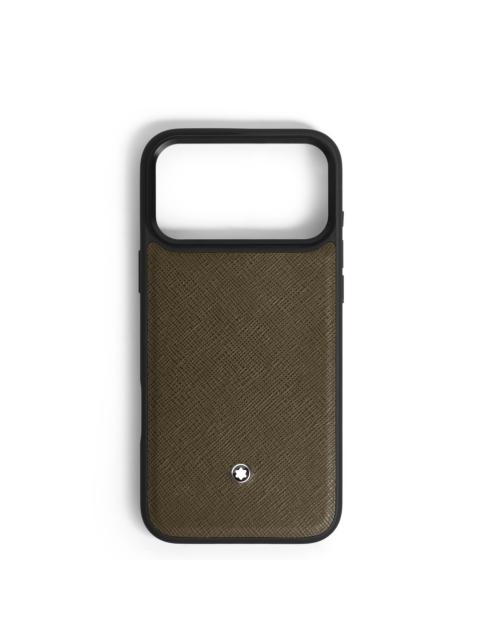 Montblanc HARDSHELL CASE FOR IPHONE 17 PRO MAX IN SARTORIAL LEATHER