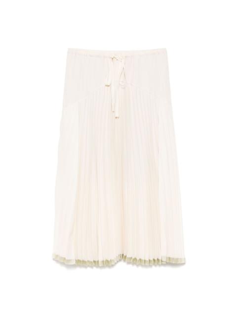Vince pleated tiered skirt