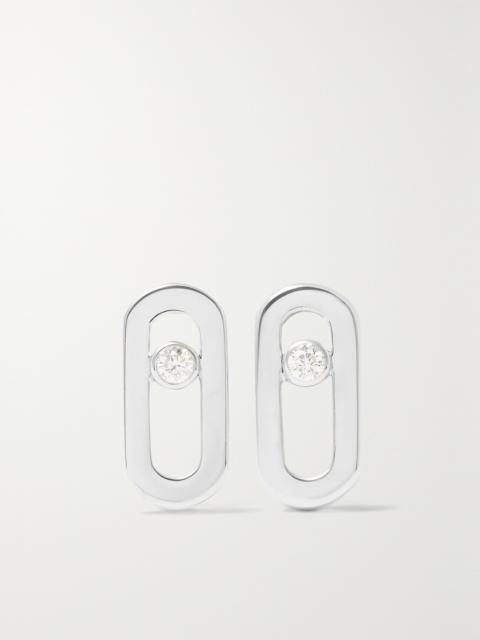 MESSIKA Move Uno 18-karat White Gold Diamond Earrings