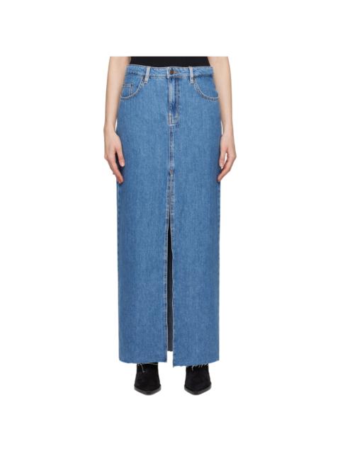 Blue Kara Denim Maxi Skirt