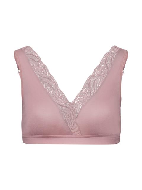 HANRO Cotton Delight Lace Trim Cotton Soft Cup Bra