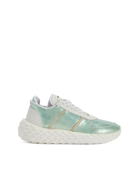 Giuseppe Zanotti Urchin snakeskin-effect lace-up sneakers