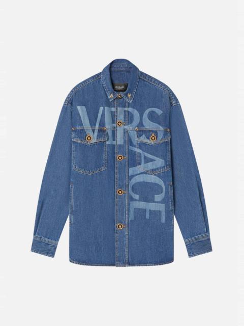VERSACE Logo Denim Jacket