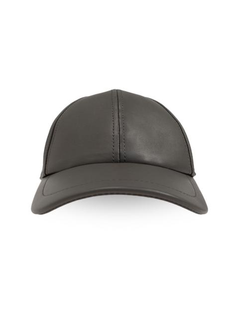 Yves Salomon leather baseball cap