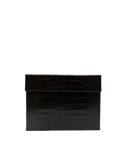 TOM FORD crocodile-embossed briefcase