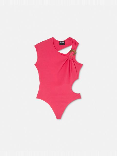 VERSACE JEANS COUTURE Baroque Buckle Cutout Bodysuit
