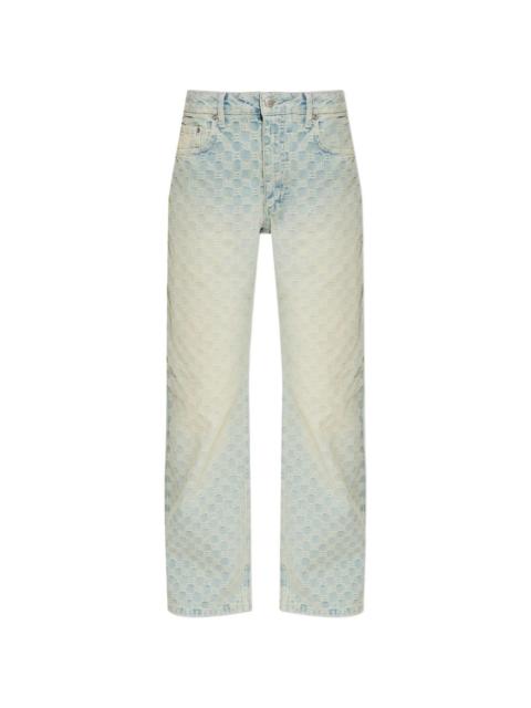 MISBHV monogram-jacquard jeans