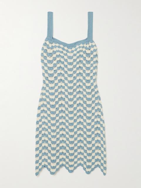 ESCVDO Marea Crocheted Cotton Mini Dress