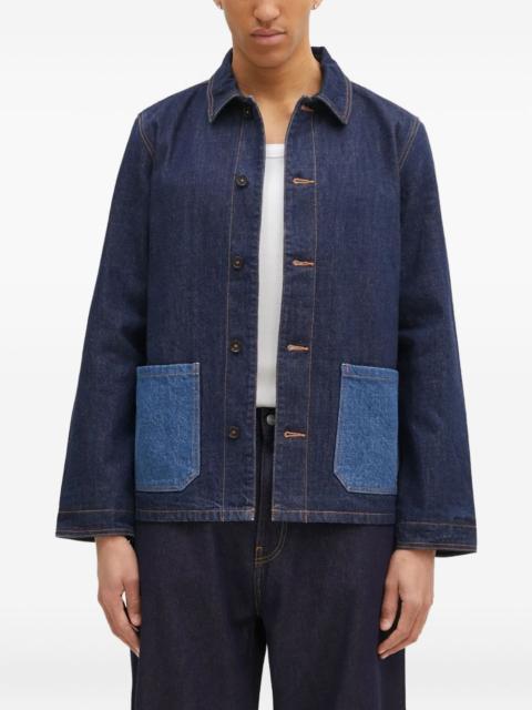 A.P.C. contrast-pocket denim jacket