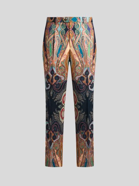 PAISLEY WOOL TROUSERS