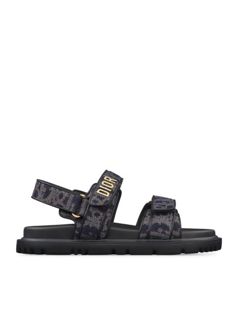 Dior DIORACT SANDAL IN DIOR OBLIQUE DENIM