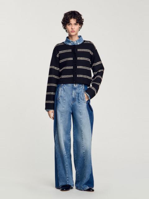 Sandro STUDDED CARDIGAN