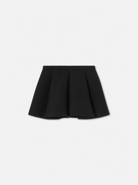 VERSACE Box Pleat Mini Skirt