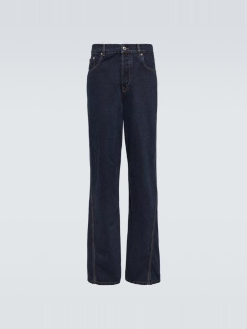 Lanvin Paneled straight jeans