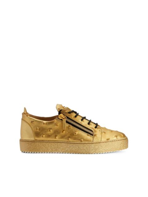 Frankie leather low-top sneakers