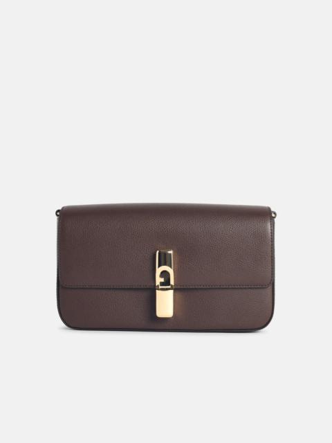 IRIDE'A S-SHOULDER BAG IN ESPRESSO COLOR LEATHER