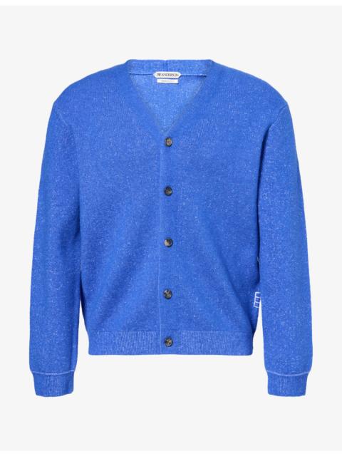 JW Anderson V-Neck Speckled Knitted Cardigan