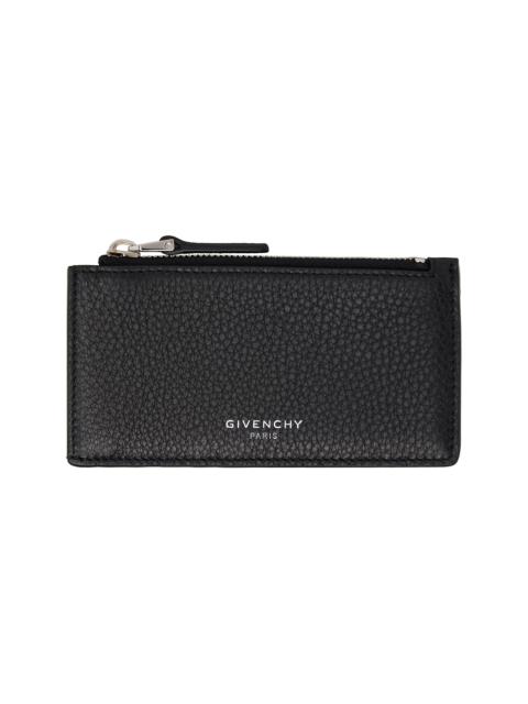 Givenchy Black Zipped Card Holder