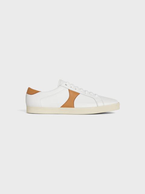 CELINE CELINE TRIOMPHE LOW LACE UP SNEAKER IN CALFSKIN