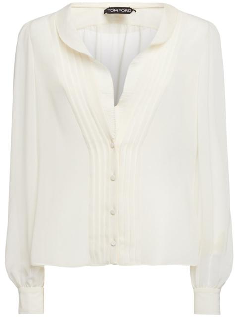 Georgette v-neck shirt