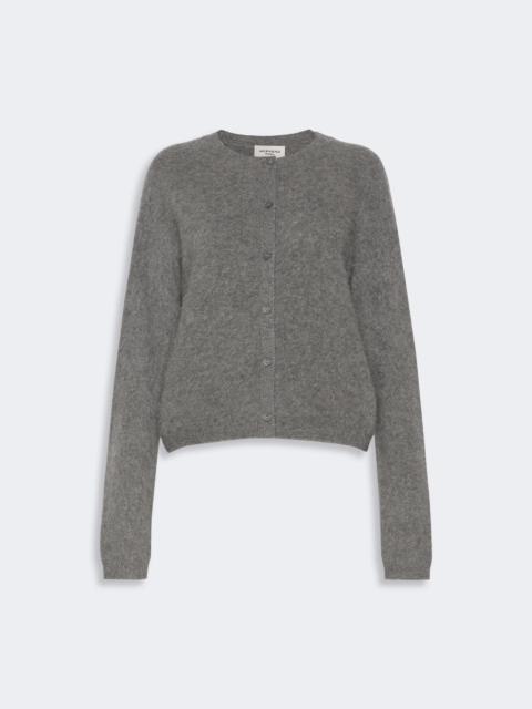 WEEKEND Max Mara ESPOSTO Wool and cashmere yarn cardigan - DARK GREY