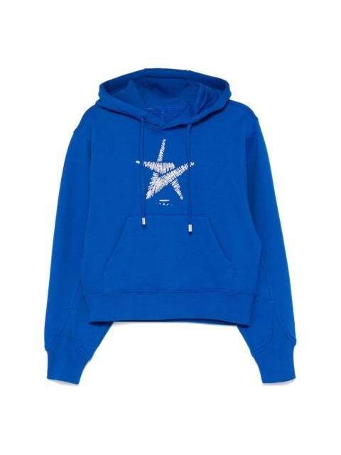 ADER error graphic embroidery hoodie