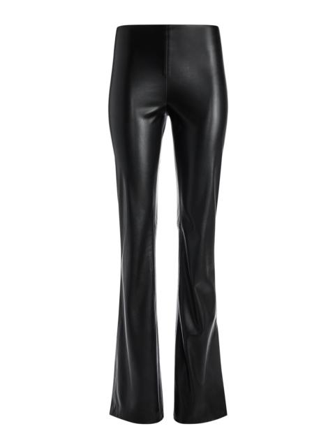 Alice + Olivia TEENY VEGAN LEATHER SIDE SLIT PANT