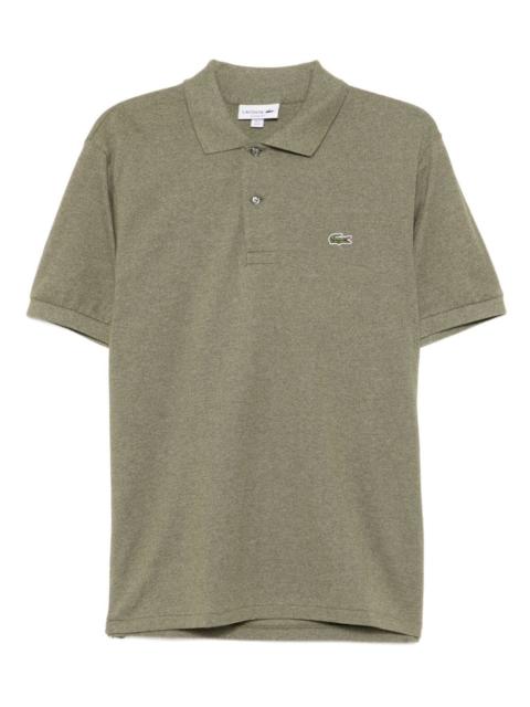 LACOSTE logo-appliqué cotton polo shirt