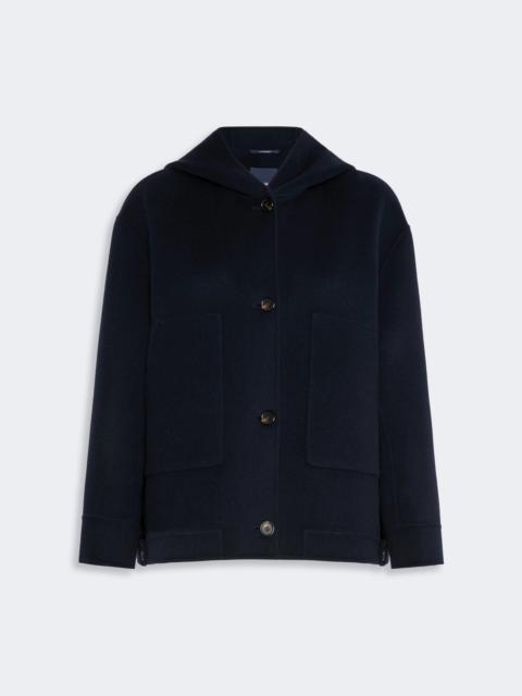 'S Max Mara LUSSO Hooded wool coat - MIDNIGHTBLUE