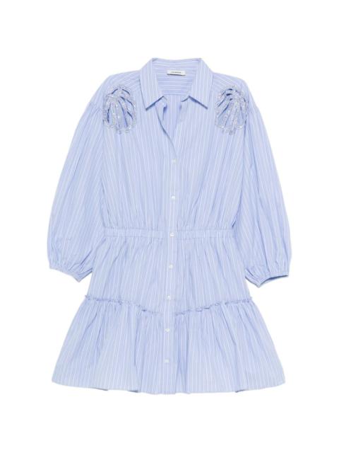 Sandro striped-pattern mini dress