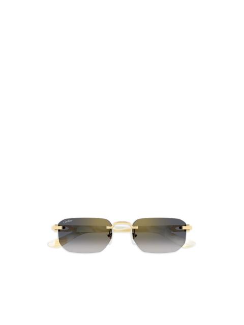 Cartier geometric-frame sunglasses