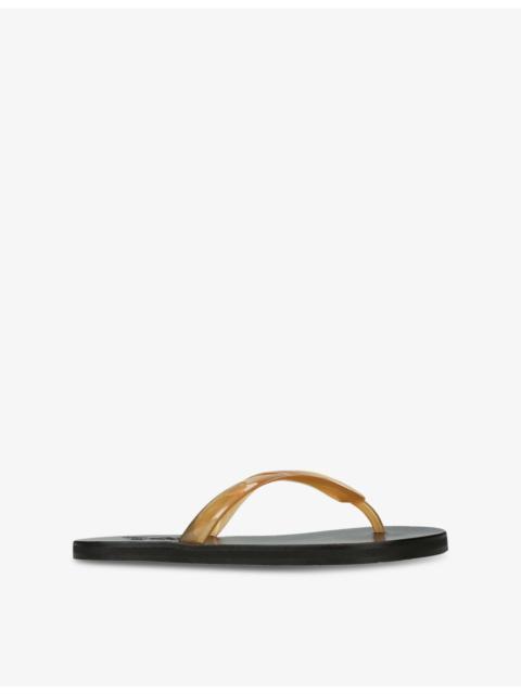 ANCIENT GREEK SANDALS Saionara Leather and Jelly Sandals