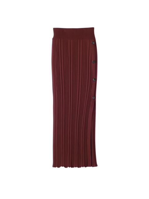 Longchamp Skirt Mahogany - Knit