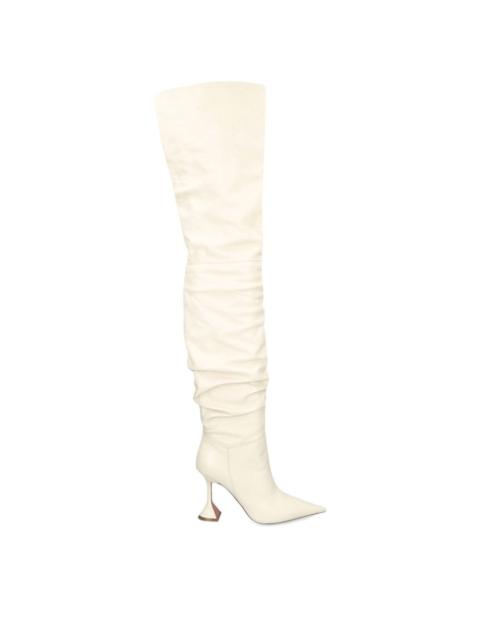 Leather Olivia Over-The-Knee Boots 95