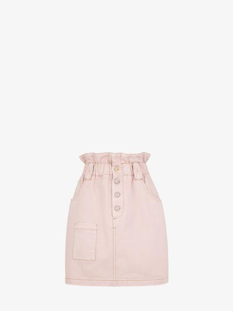 FENDI Pink denim skirt