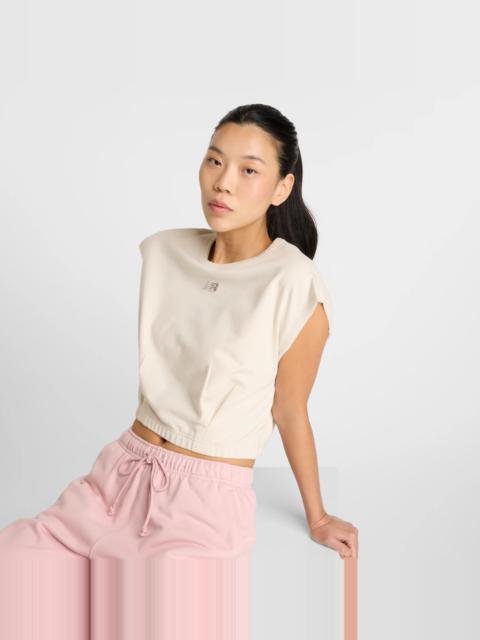 New Balance Heritage French Terry Crop T-Shirt