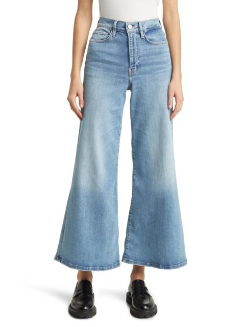 Le Palazzo Crop Wide Leg Jeans