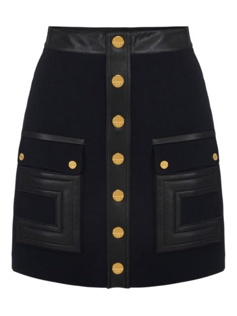 ELISABETTA FRANCHI button-embellished mini skirt