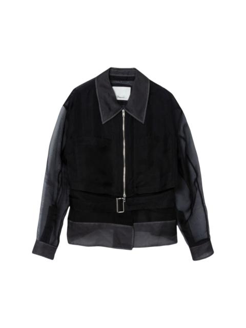 3.1 Phillip Lim layered belted silk jacket