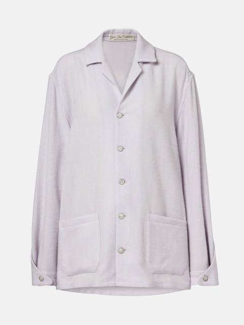 God’s True Cashmere Affirmations cashmere pajama shirt with moonstone