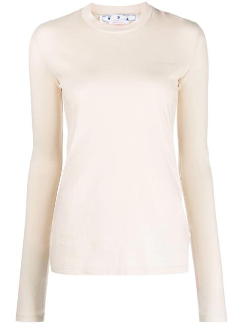 Off-White Diag-print long-sleeve T-shirt
