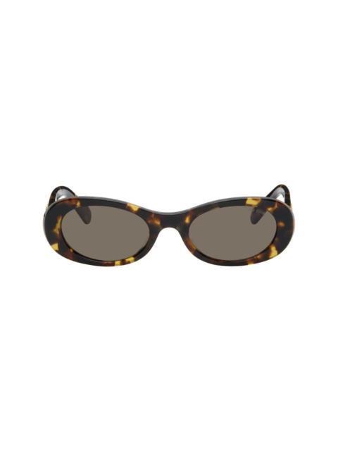 Miu Miu Brown Miu Glimpse Sunglasses