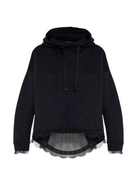 ALLSAINTS lace-trim hoodie