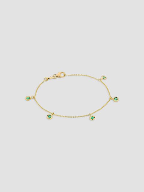 ROBERTO COIN Women's Diamonds By The Inch 18K Yellow Gold & Emerald Station Bracelet/7" - Emerald